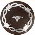 Sterling Silver Barbed Wire Long Horn